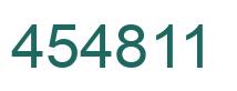 Number 454811 green image