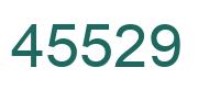 Number 45529 green image