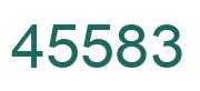 Number 45583 green image