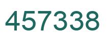 Number 457338 green image
