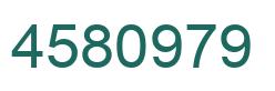 Number 4580979 green image