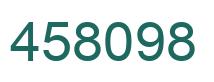 Number 458098 green image