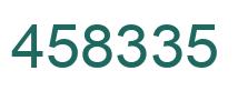 Número 458335 imagen verde