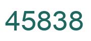 Number 45838 green image