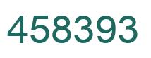 Number 458393 green image