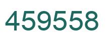Number 459558 green image