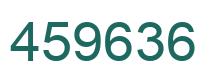 Number 459636 green image