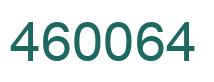 Number 460064 green image