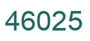 Number 46025 green image
