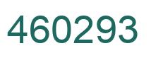Number 460293 green image