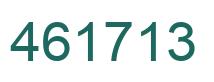 Number 461713 green image