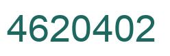Number 4620402 green image