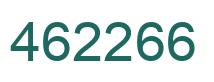 Number 462266 green image