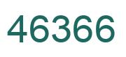 Number 46366 green image