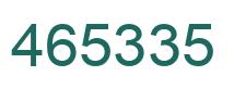 Número 465335 imagen verde