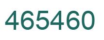 Number 465460 green image