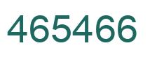 Number 465466 green image
