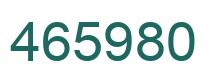 Número 465980 imagen verde