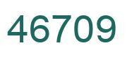 Number 46709 green image