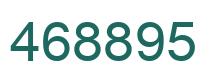 Number 468895 green image