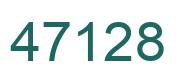 Number 47128 green image