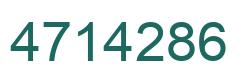 Number 4714286 green image