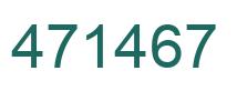 Number 471467 green image