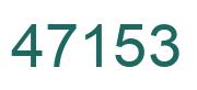 Number 47153 green image