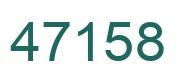 Number 47158 green image