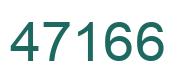 Number 47166 green image