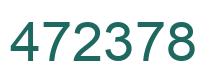 Number 472378 green image