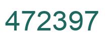 Number 472397 green image