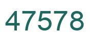 Number 47578 green image