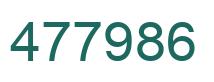 Número 477986 imagen verde