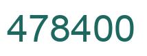 Number 478400 green image