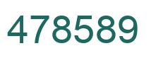 Number 478589 green image
