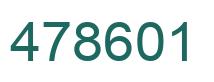 Number 478601 green image