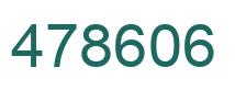 Number 478606 green image