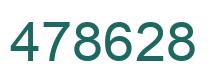Number 478628 green image