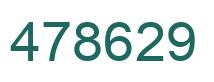 Number 478629 green image