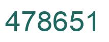 Number 478651 green image