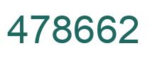 Number 478662 green image