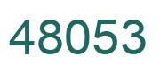 Number 48053 green image
