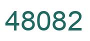 Number 48082 green image