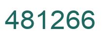 Number 481266 green image