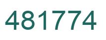 Number 481774 green image