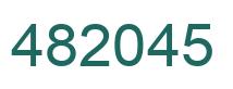 Number 482045 green image