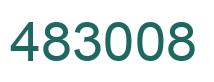 Number 483008 green image