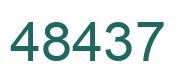 Number 48437 green image