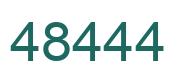 Number 48444 green image